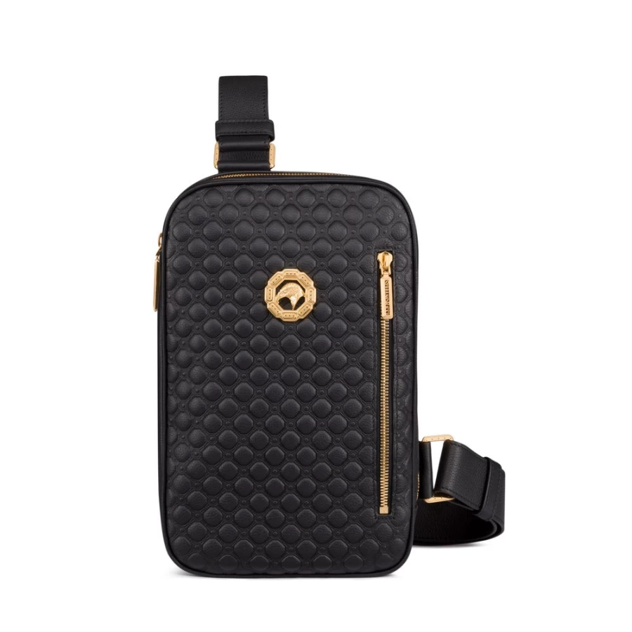 "Stefano Ricci Luxury Calfskin Leather Sling Backpack for Men & Women"