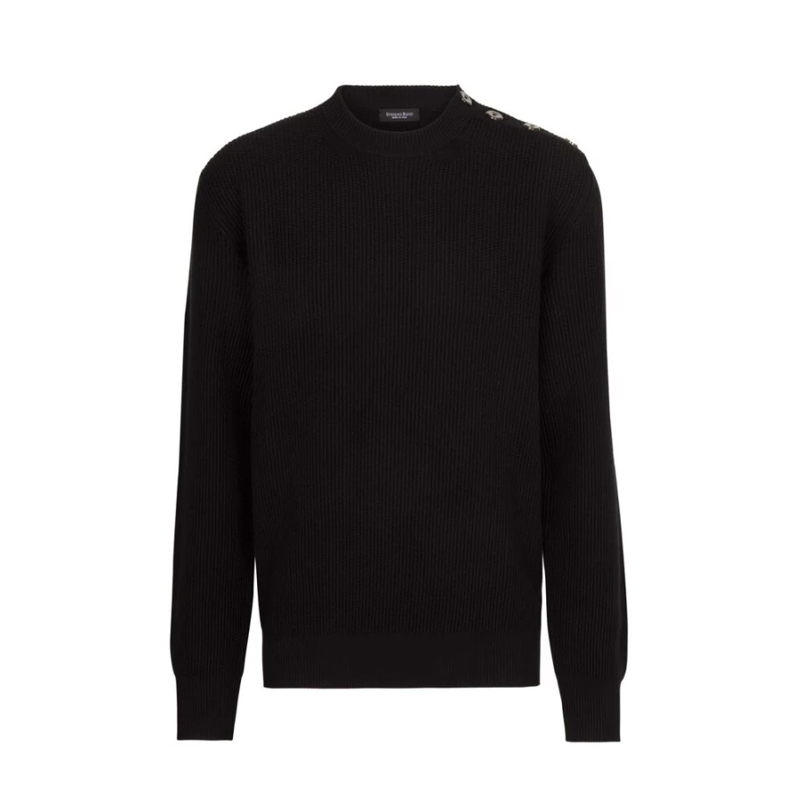 "Stefano Ricci Men's Luxury Knit Crewneck Sweater"