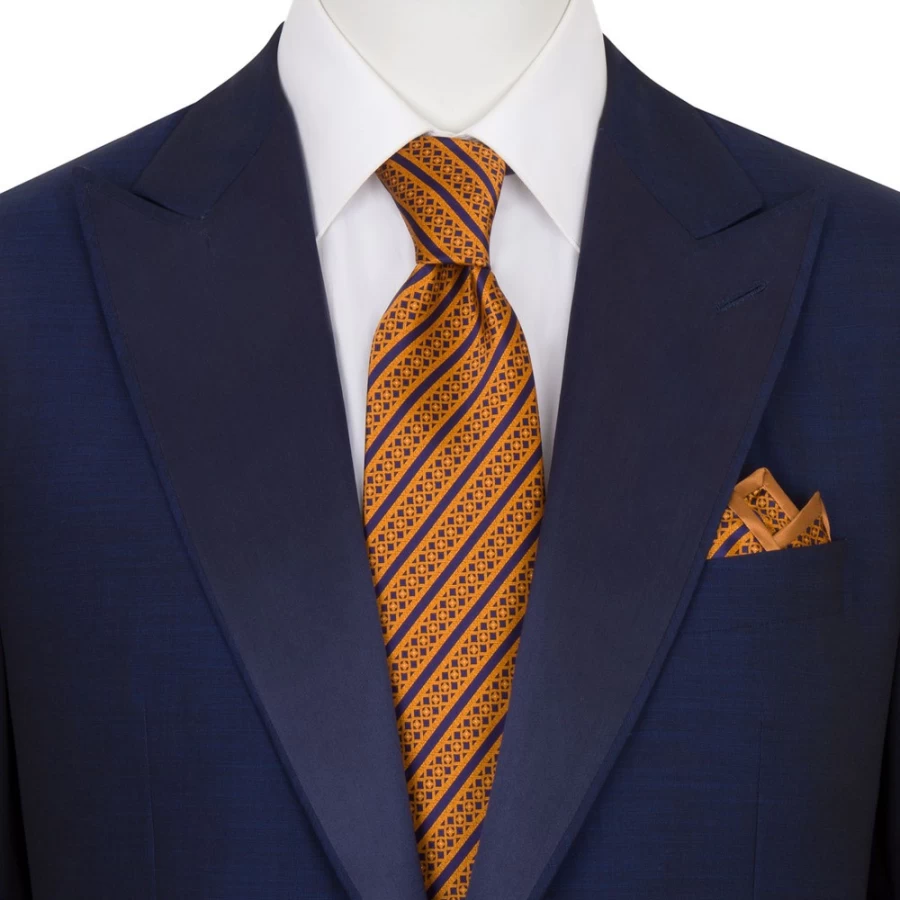 Stefano Ricci Luxury Hand-Printed Silk Tie Set in Elegant Color 45008_008
