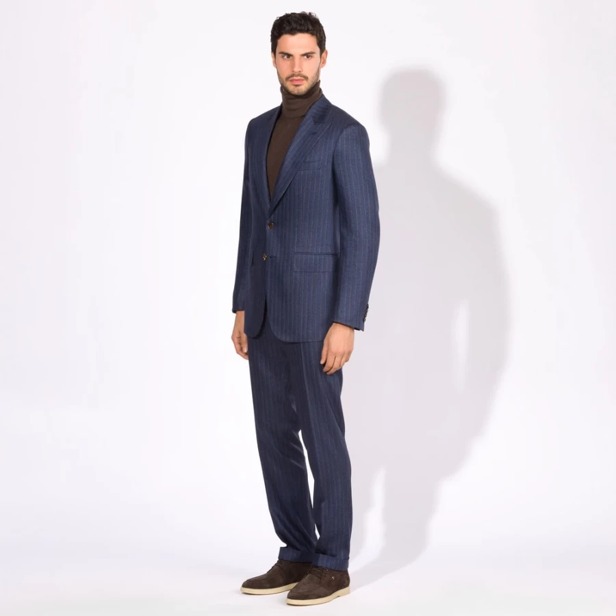 "Stefano Ricci Men's Premium Two-Button Suit for Formal Wear"