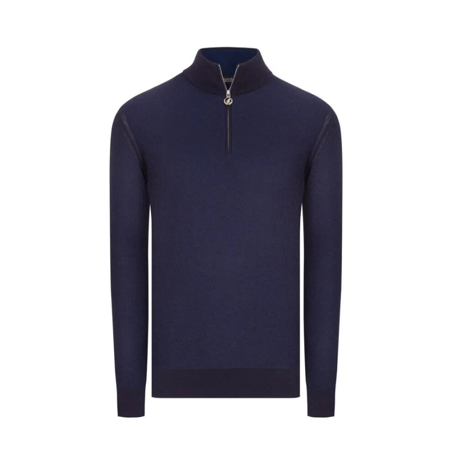 "Stefano Ricci Men's Luxury Mockneck Sweater - Premium Knitwear for Men"