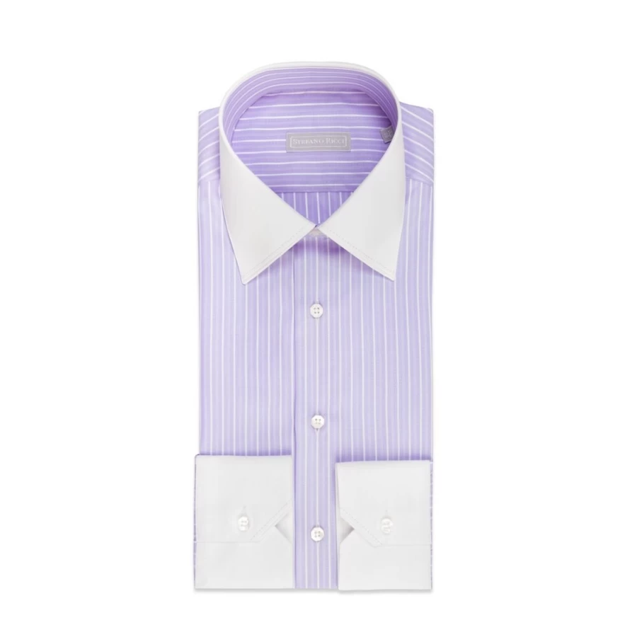"Stefano Ricci Men's Handmade Roma Shirt – Premium Luxury Italian Dress Shirt"