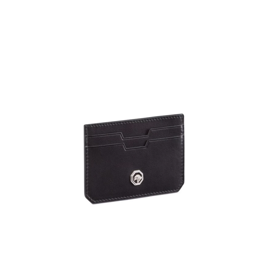"Stefano Ricci Luxury Calfskin Leather Card Holder for Men – Premium Slim Wallet"