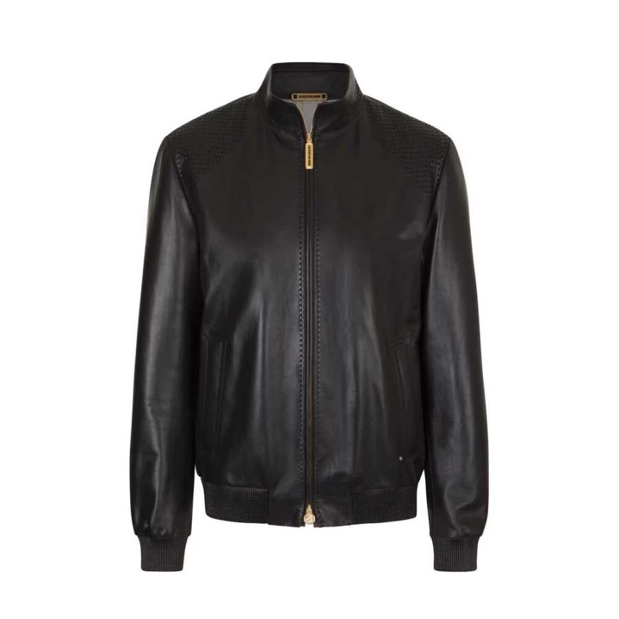 Stefano Ricci Men's Lambskin Leather Blouson Jacket – Premium Luxury Outerwear
