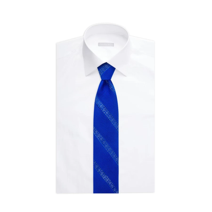 Stefano Ricci Luxury Pleated Silk Tie for Men - Elegant Designer Necktie