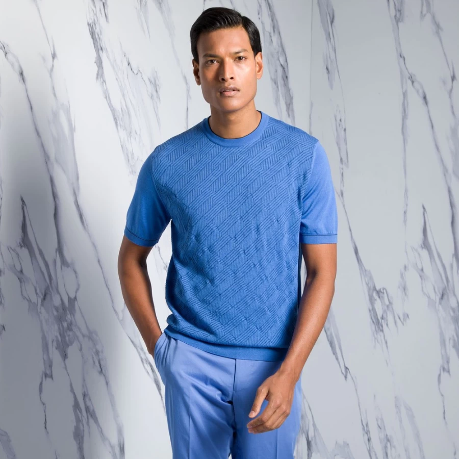Stefano Ricci Men's Luxury Crewneck Sweater in Premium Fabric - Elegant Casual Knitwear