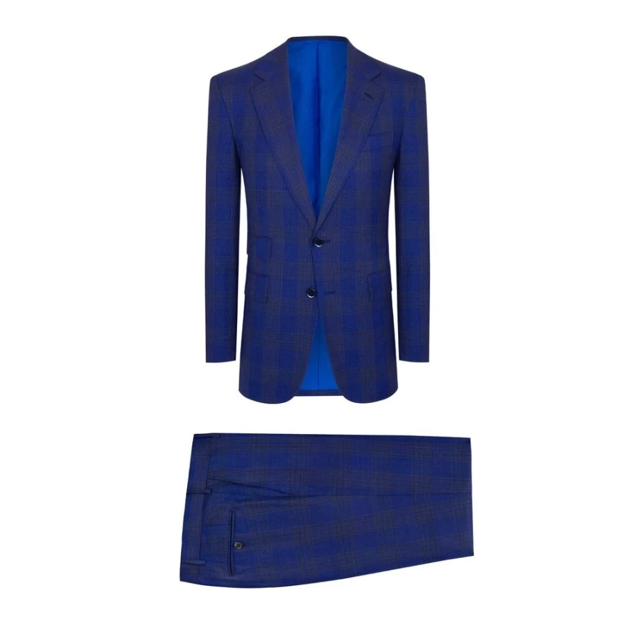 "Stefano Ricci Men's Premium Two-Button Suit – Classic Tailored Blazer for Formal Wear"