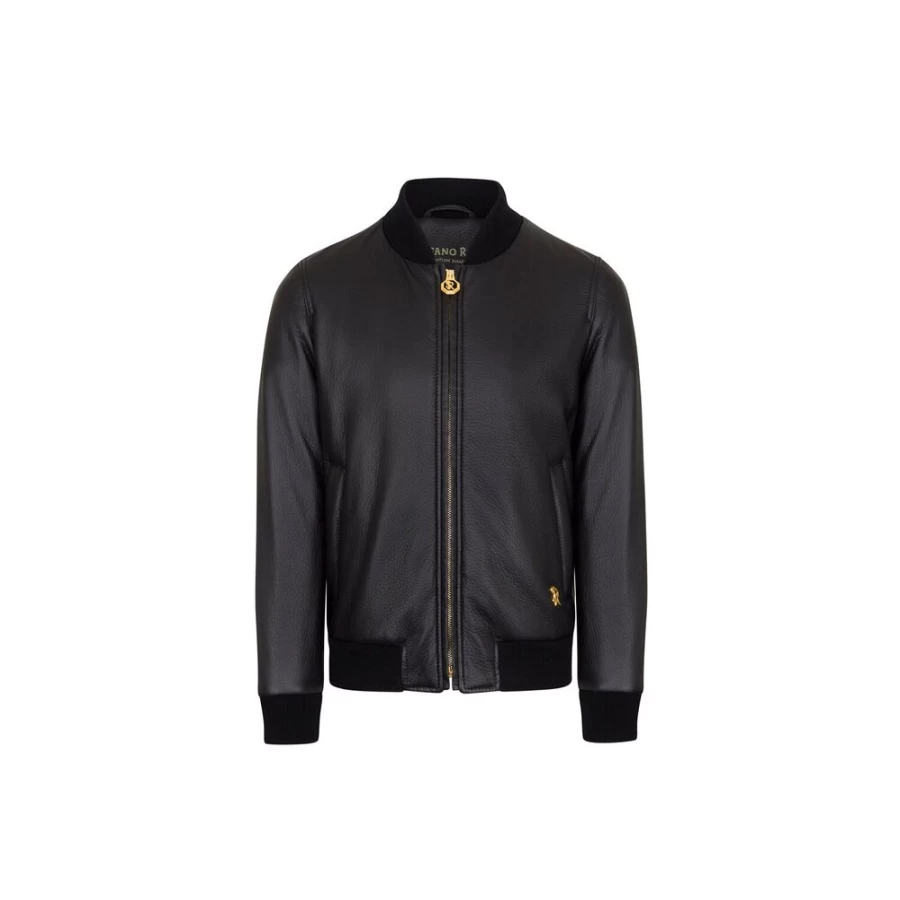 Stefano Ricci Junior Deerskin Leather Blouson Jacket for Boys Youth Premium Outerwear