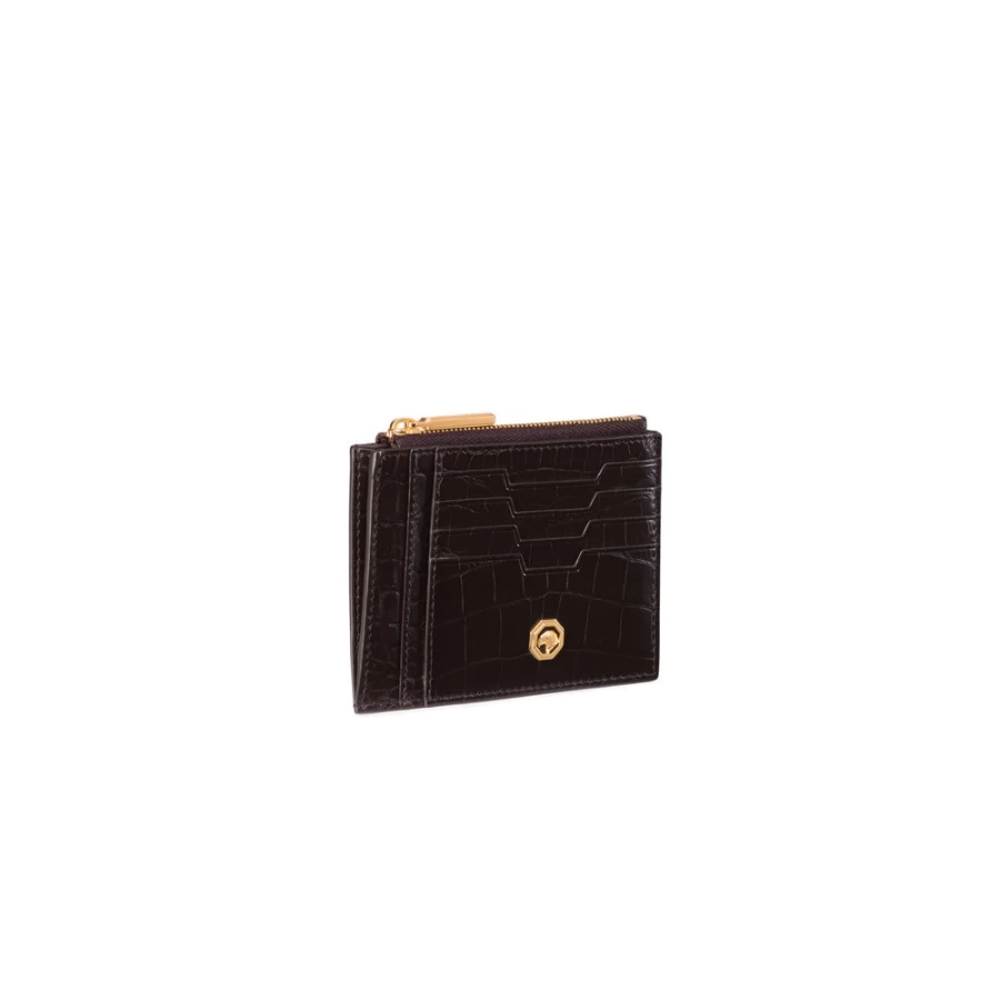 Stefano Ricci M019 Matte Crocodile Leather Card Holder Luxury Men's Wallet