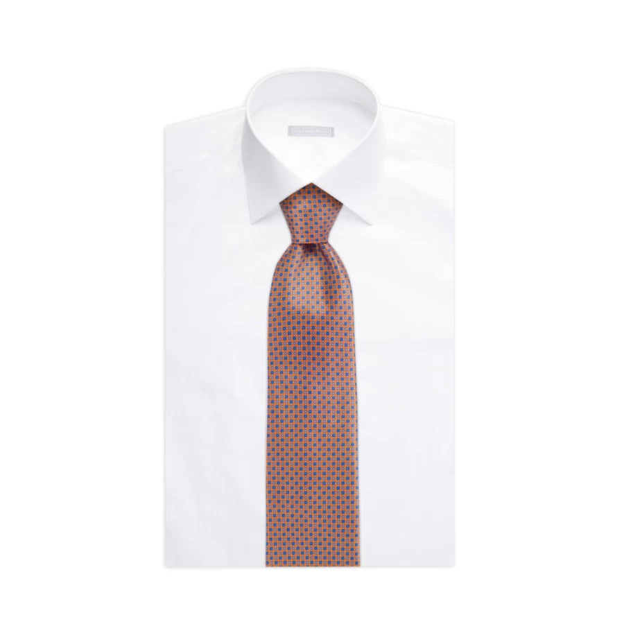 Stefano Ricci Luxury Hand-Printed Silk Tie in Elegant Color 21034_008