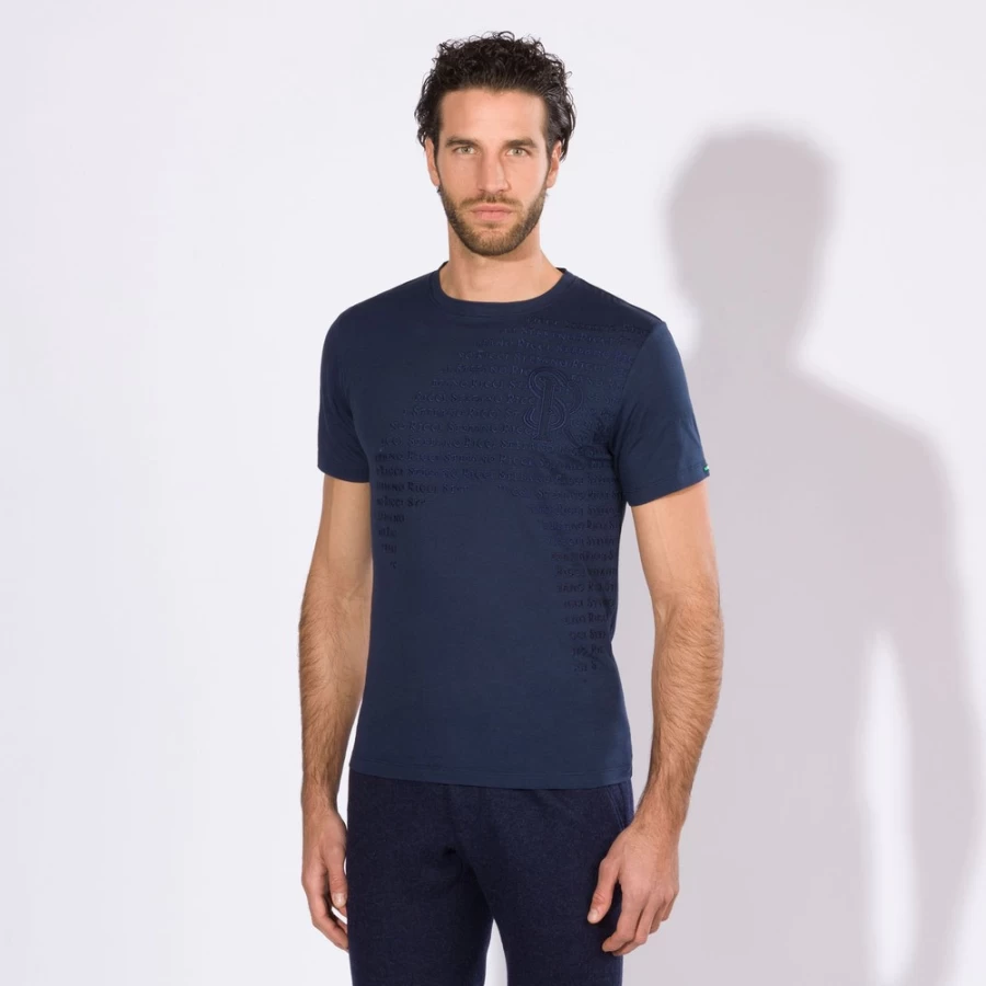 Stefano Ricci Luxury Men's Premium Cotton T-Shirt for Elegant Casual Wear