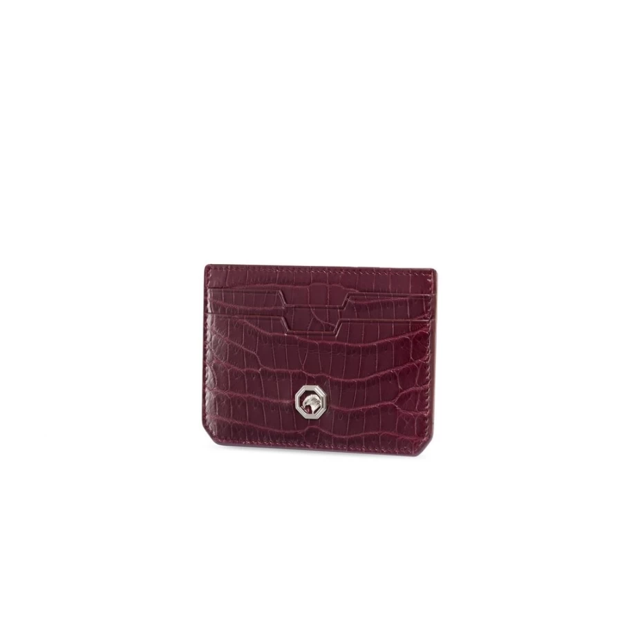 Stefano Ricci Luxury Crocodile Leather Card Holder in Elegant R015 Color
