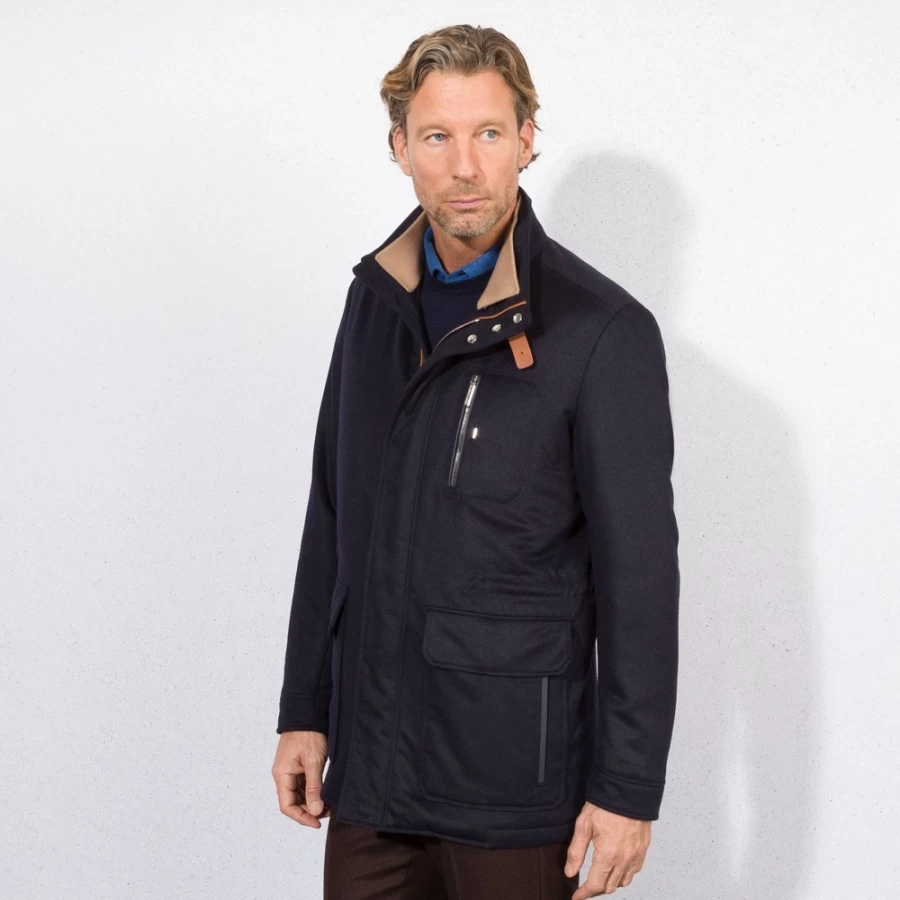 "Stefano Ricci Men's Luxury Cashmere Angora Lambskin Field Jacket"