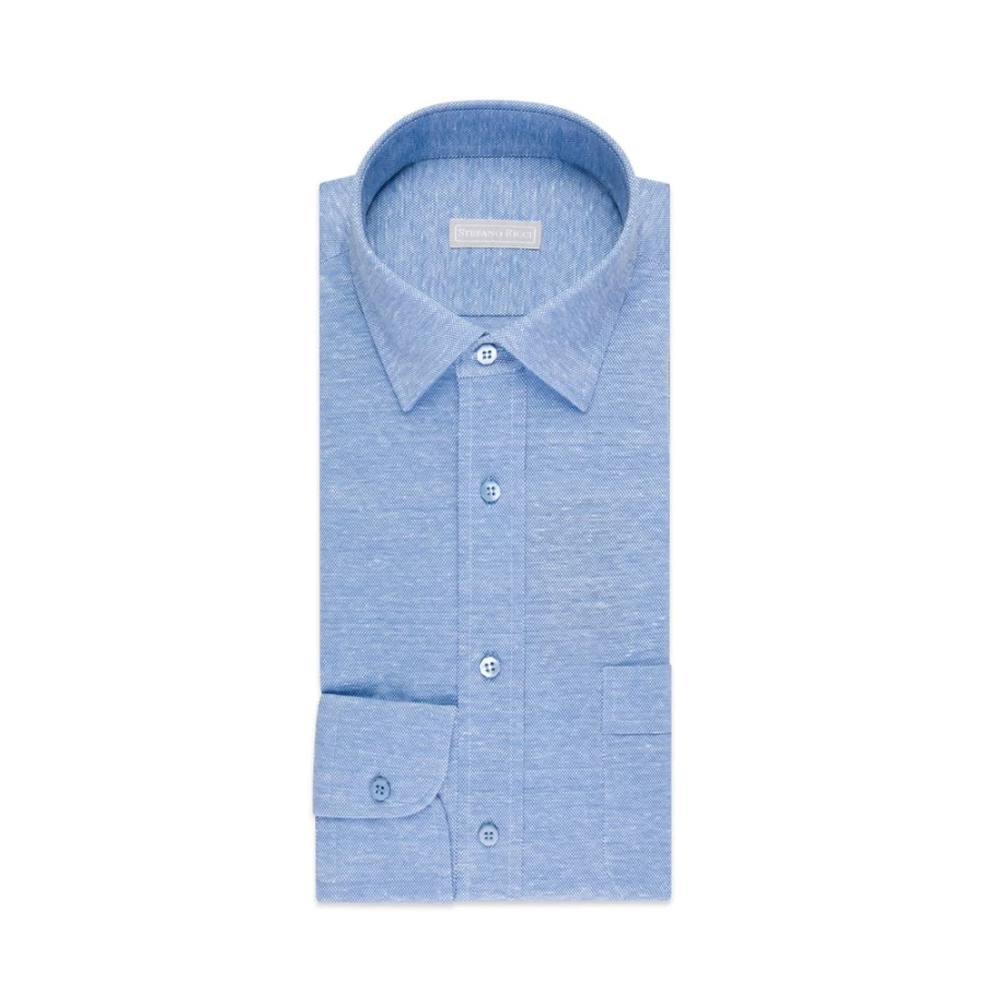 "Stefano Ricci Handmade Men's Aquila Shirt in Te2301_003 Color – Premium Luxury Formal Wear"