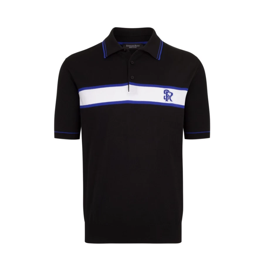 "Stefano Ricci Men's Premium Three-Button Polo Shirt in Classic Color F22147_3131"