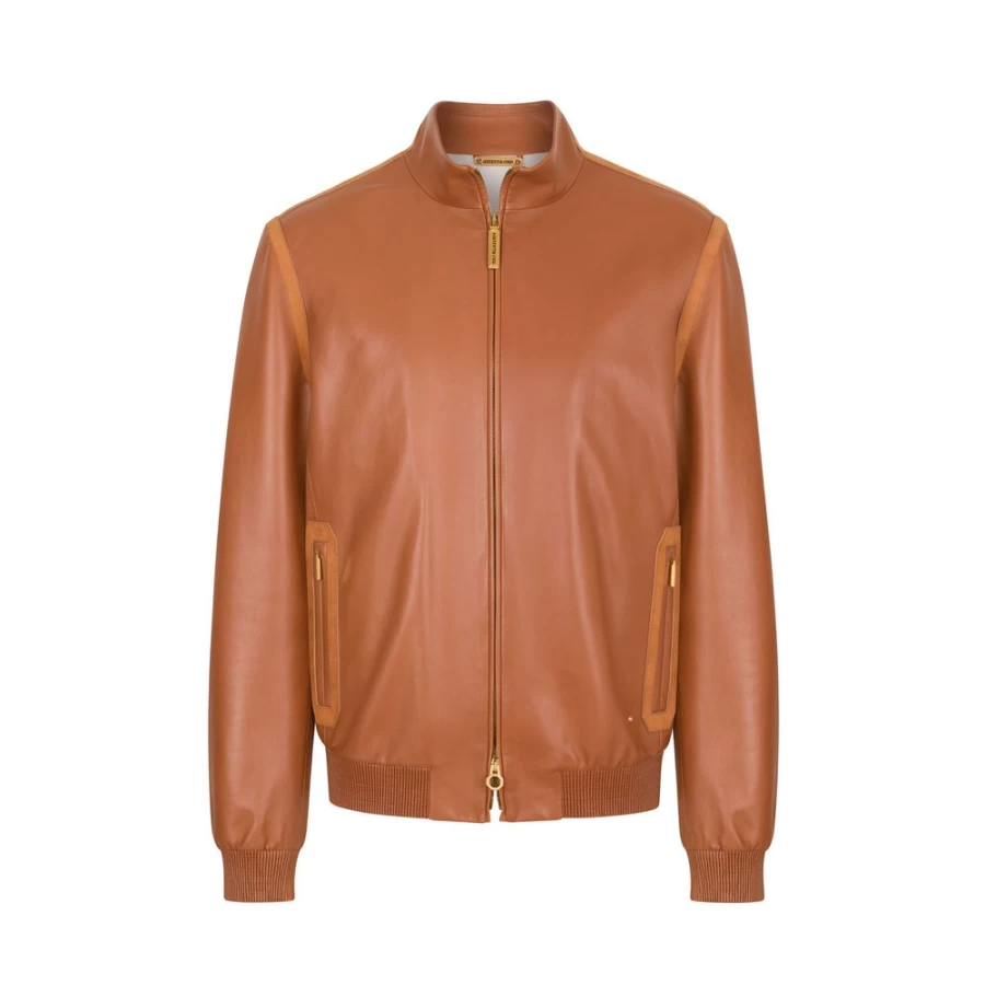 Stefano Ricci Men's Lambskin Leather Blouson Jacket – Premium Luxury Outerwear
