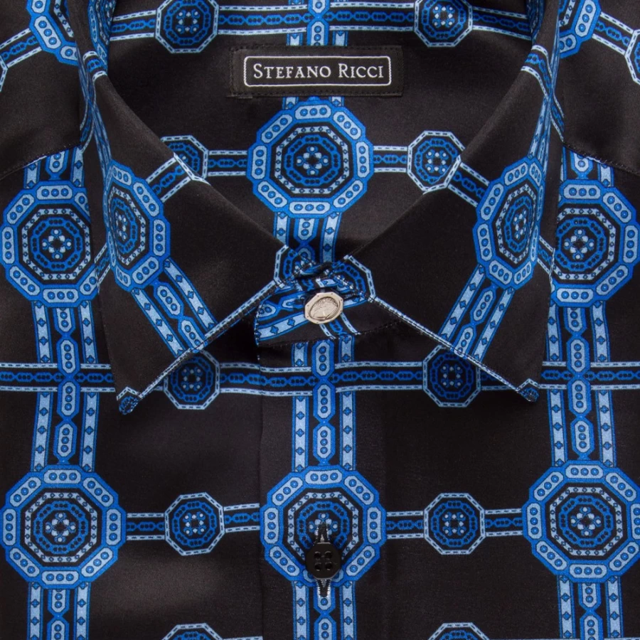 Stefano Ricci Men's Handmade Ivrea Shirt – Premium Luxury Cotton Dress Shirt