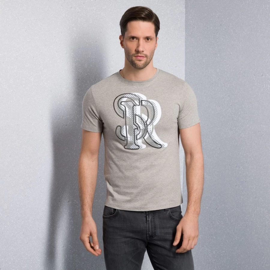 Stefano Ricci Men's Premium Cotton Crewneck T-Shirt - Classic Fit Casual Tee