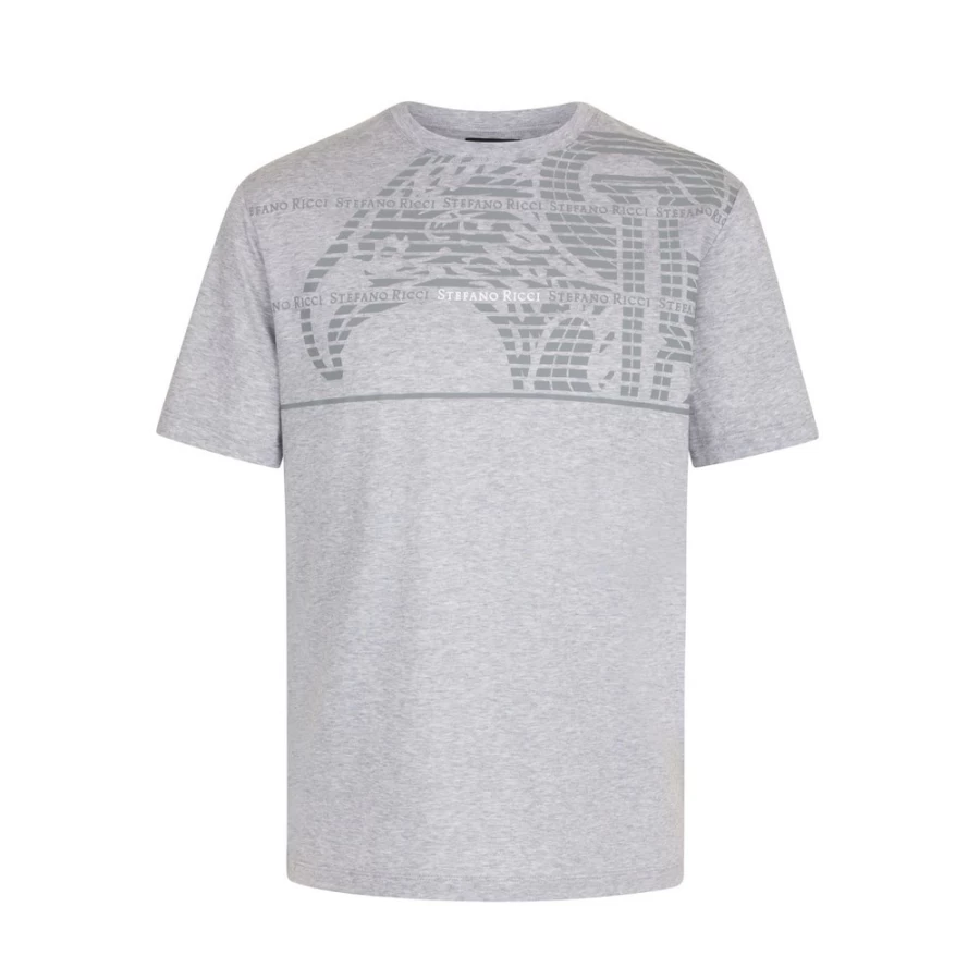 Stefano Ricci Men's Premium Crewneck T-Shirt - Luxury Cotton Comfort Fit