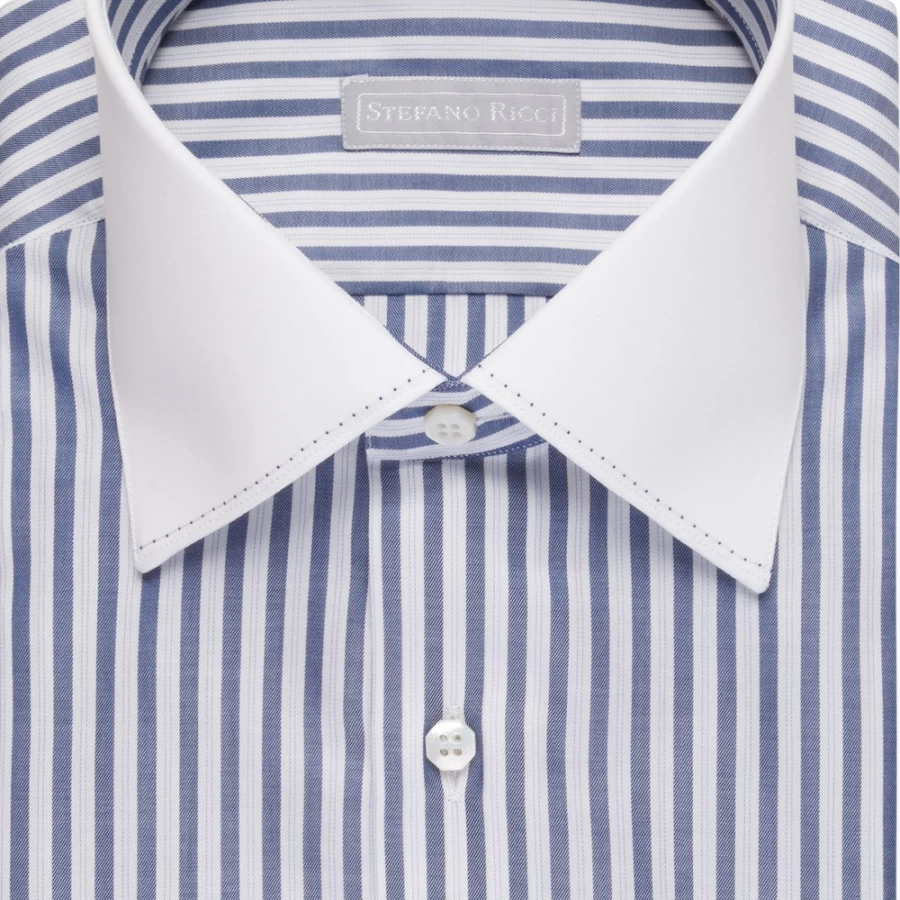 Stefano Ricci Men's Handmade Asti Shirt – Premium Luxury Cotton Dress Shirt for Men