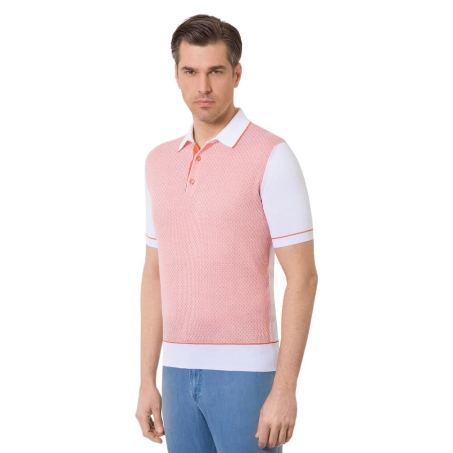 Stefano Ricci Men's Premium Three-Button Polo Shirt for Stylish Comfort