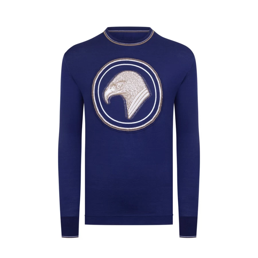 Stefano Ricci Men's Premium Long Sleeve T-Shirt for Luxury Casual Wear