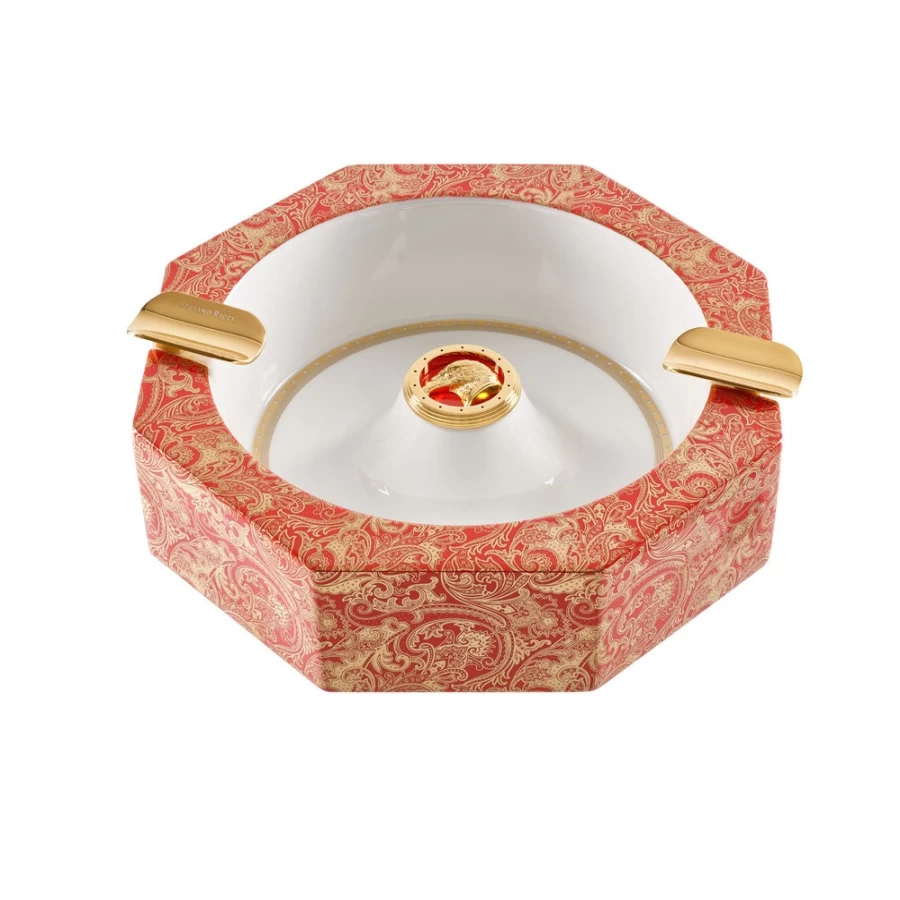"Stefano Ricci Luxury Porcelain Cigar Ashtray – Elegant Smoking Accessory"