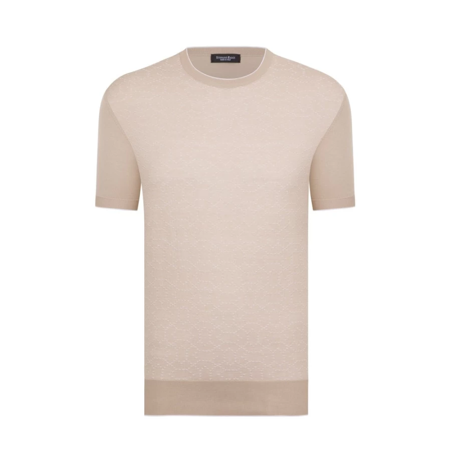 Stefano Ricci Men's Luxury Crew Neck Sweater - Premium Cotton Knitwear for Elegant Casual Wear
