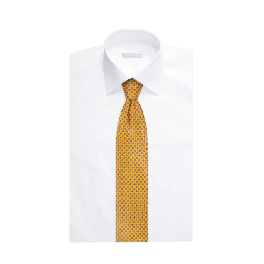 Stefano Ricci Luxury Hand-Printed Silk Tie for Men - Premium Italian Designer Necktie