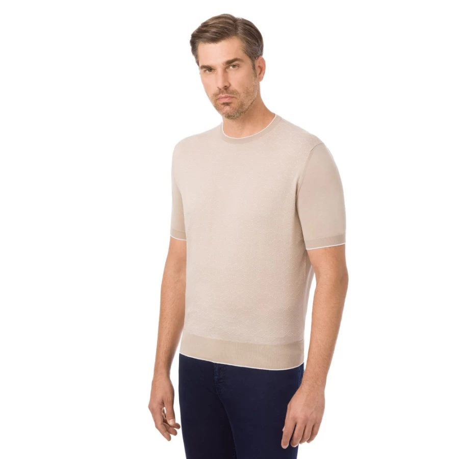 Stefano Ricci Men's Luxury Crew Neck Sweater - Premium Cotton Knitwear for Elegant Casual Wear