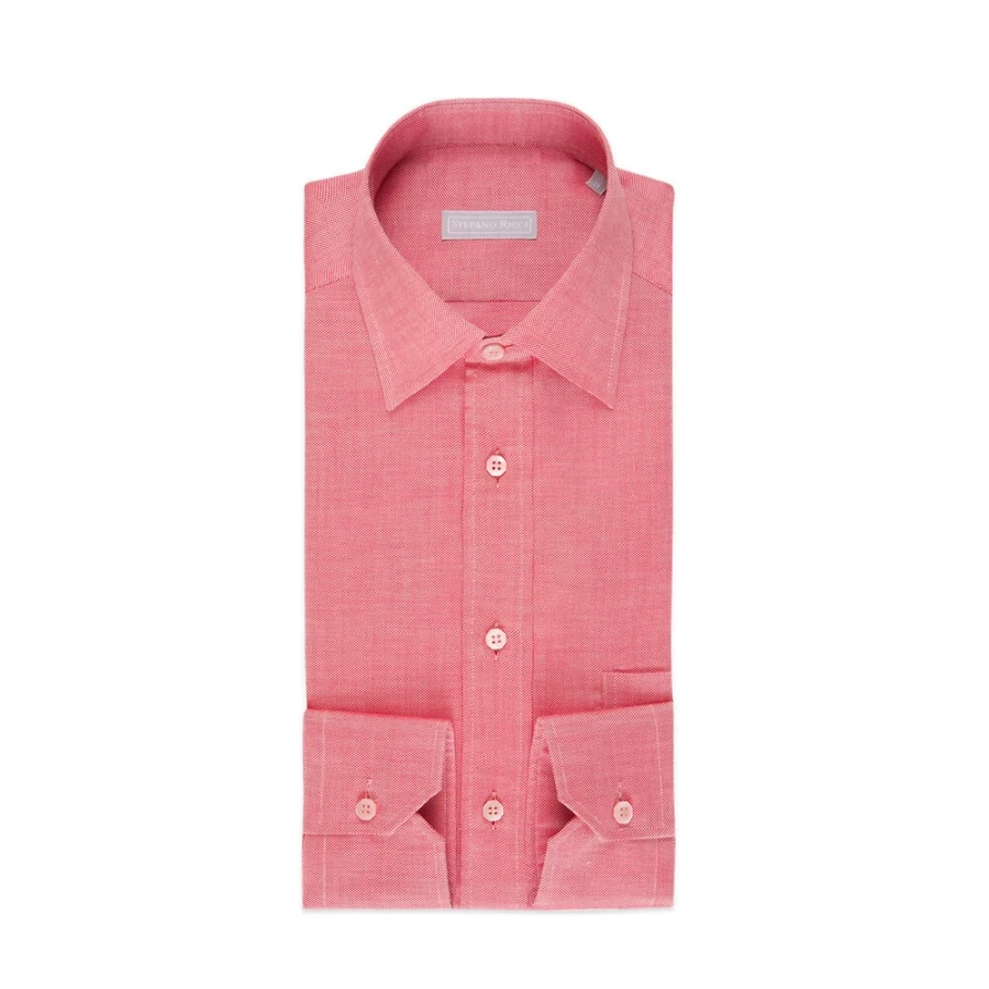 Stefano Ricci Men's Handmade Melk Shirt – Premium Luxury Cotton Dress Shirt