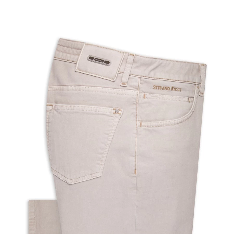 "Stefano Ricci Men's Slim Fit Jeans - Premium Tailored Denim Pants for a Stylish Look"