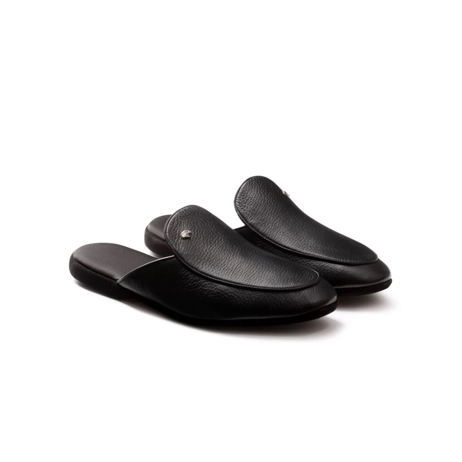 Stefano Ricci Luxury Deerskin Leather Slippers in Classic Color N999