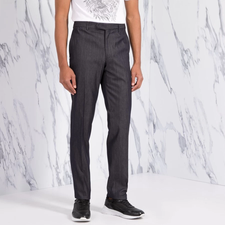"Stefano Ricci Men's Premium Casual Trousers for Stylish Comfort"
