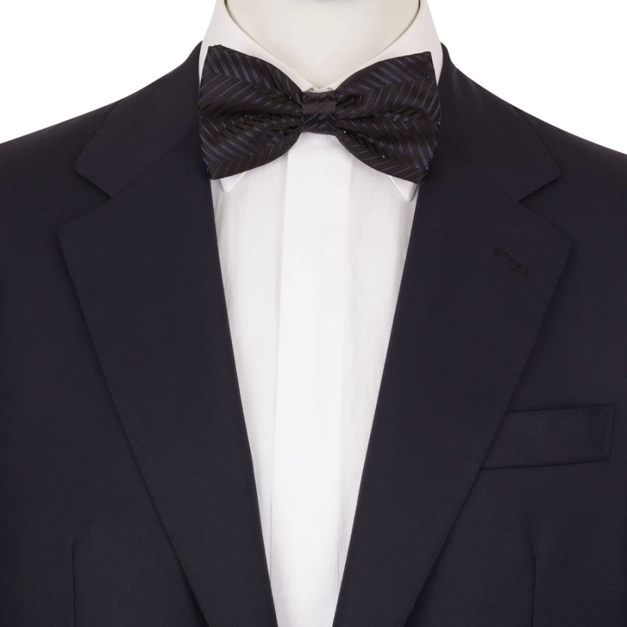 Stefano Ricci Luxury Silk Bow Tie with Swarovski Crystal Details