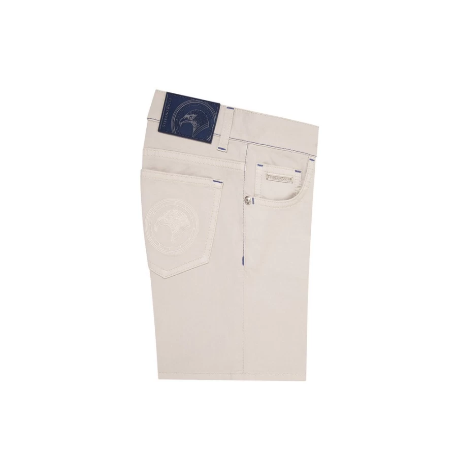 Stefano Ricci Junior M038 Light Blue Distressed Slim Fit Jeans for Teens