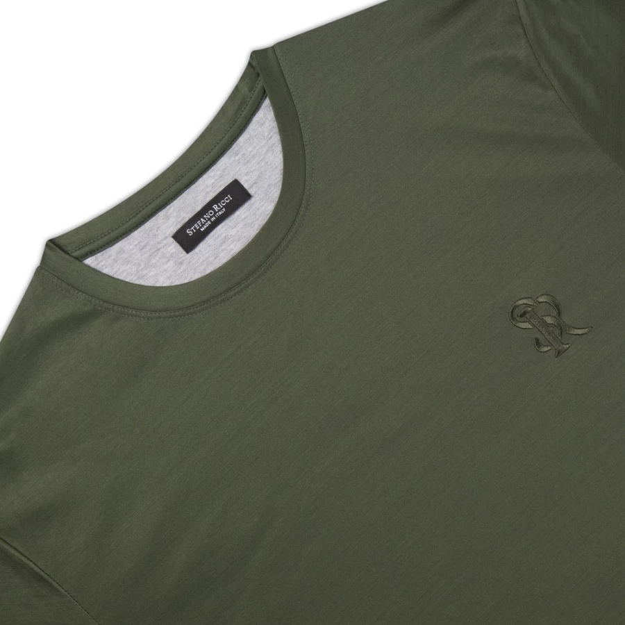 Stefano Ricci Men's Bogc Color Crewneck T-Shirt | Premium Cotton Casual Tee