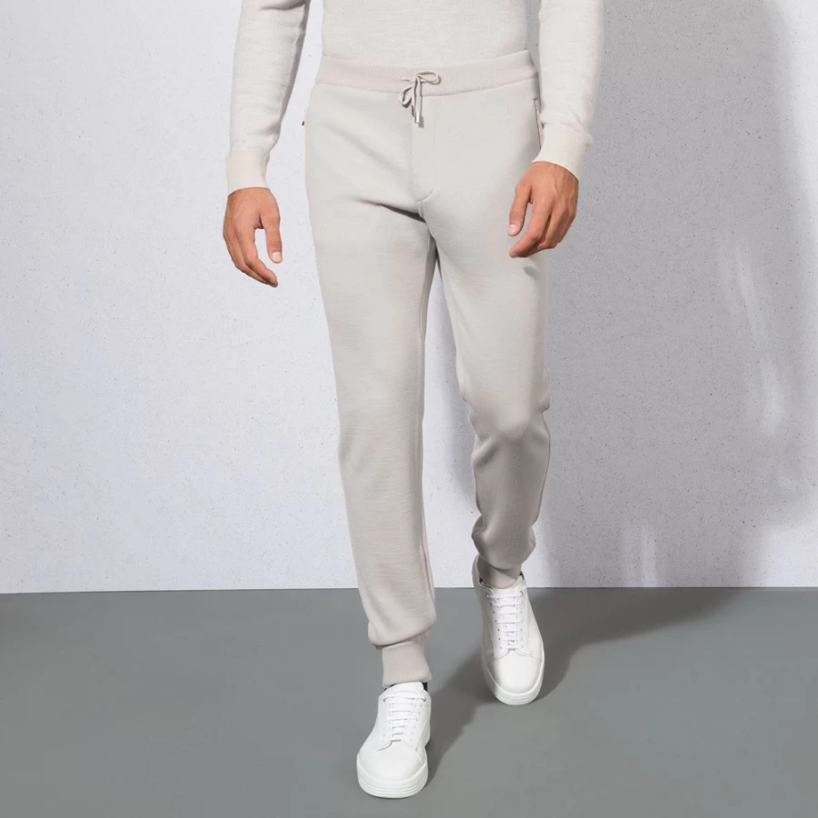 Stefano Ricci Men's Knit Jogging Pants in F22311_3219 - Premium Comfort & Style