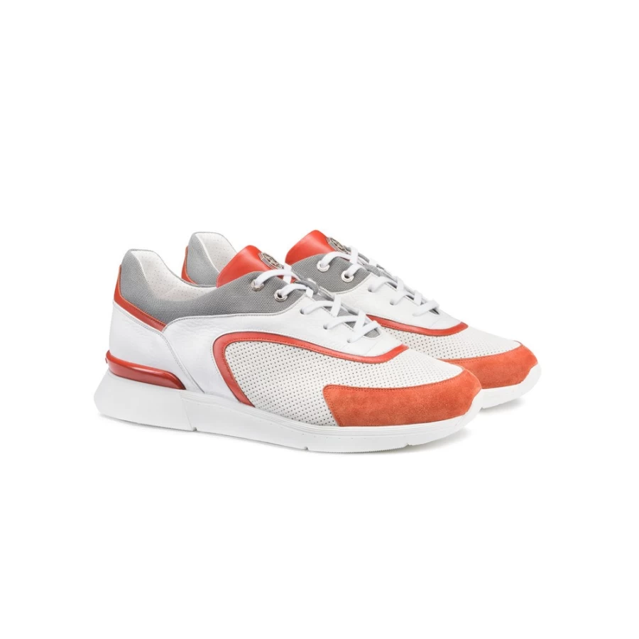 Stefano Ricci Men's Luxury Deerskin & Suede Casual Sneakers