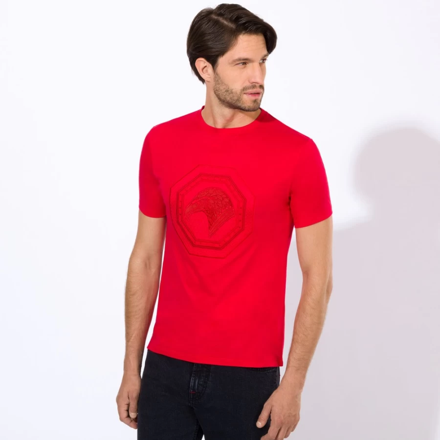 Stefano Ricci Men's Luxury Crewneck T-Shirt in Color R013