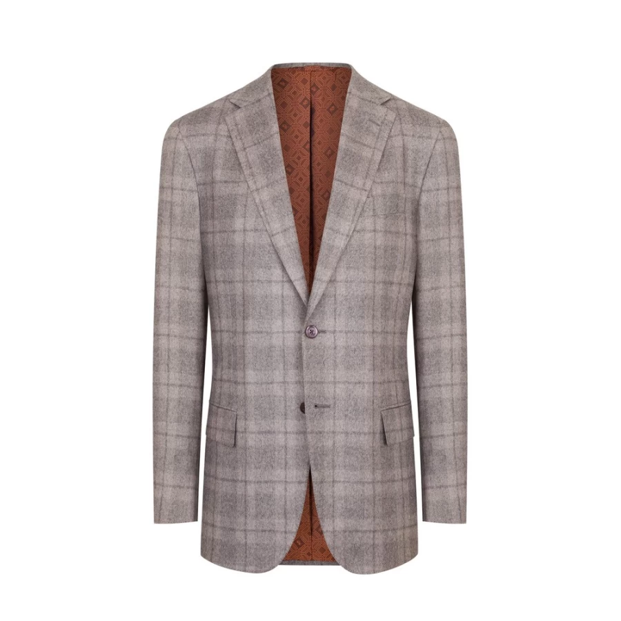 "Stefano Ricci Men's Two-Button Deconstructed Blazer in Elegant Cut - Premium Tailored Jacket"