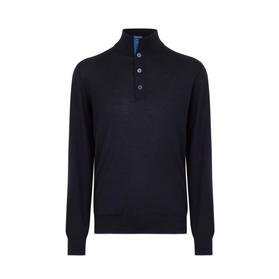 "Stefano Ricci Men's Mockneck Sweater in Elegant Knit – Premium Luxury Pullover"