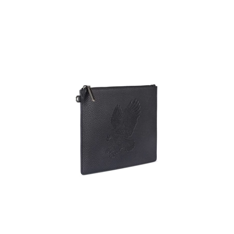 "Stefano Ricci Handmade Calfskin Leather Document Holder - Luxury Business Portfolio Bag"