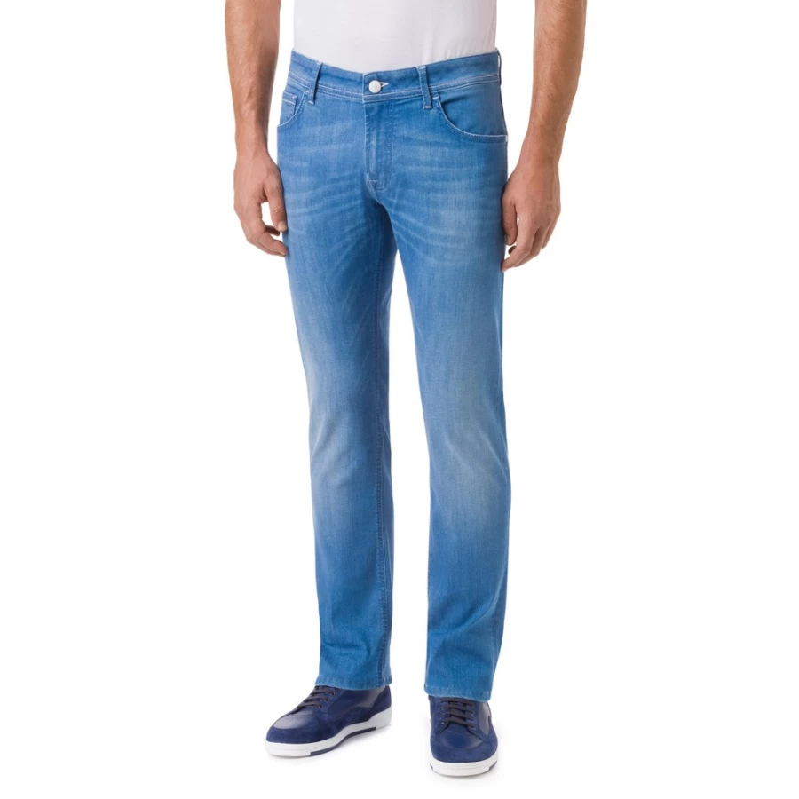 Stefano Ricci Men's Slim Fit Jeans - Premium Tailored Denim for a Stylish Look