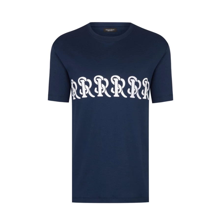 Stefano Ricci Men's Premium Luxury T-Shirt - Classic Fit Cotton Tee