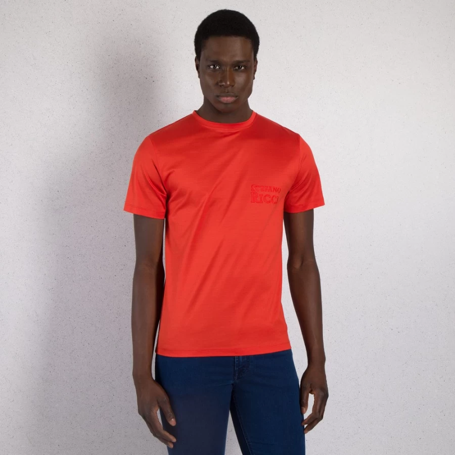 Stefano Ricci Men's Y018 Color Premium Cotton T-Shirt