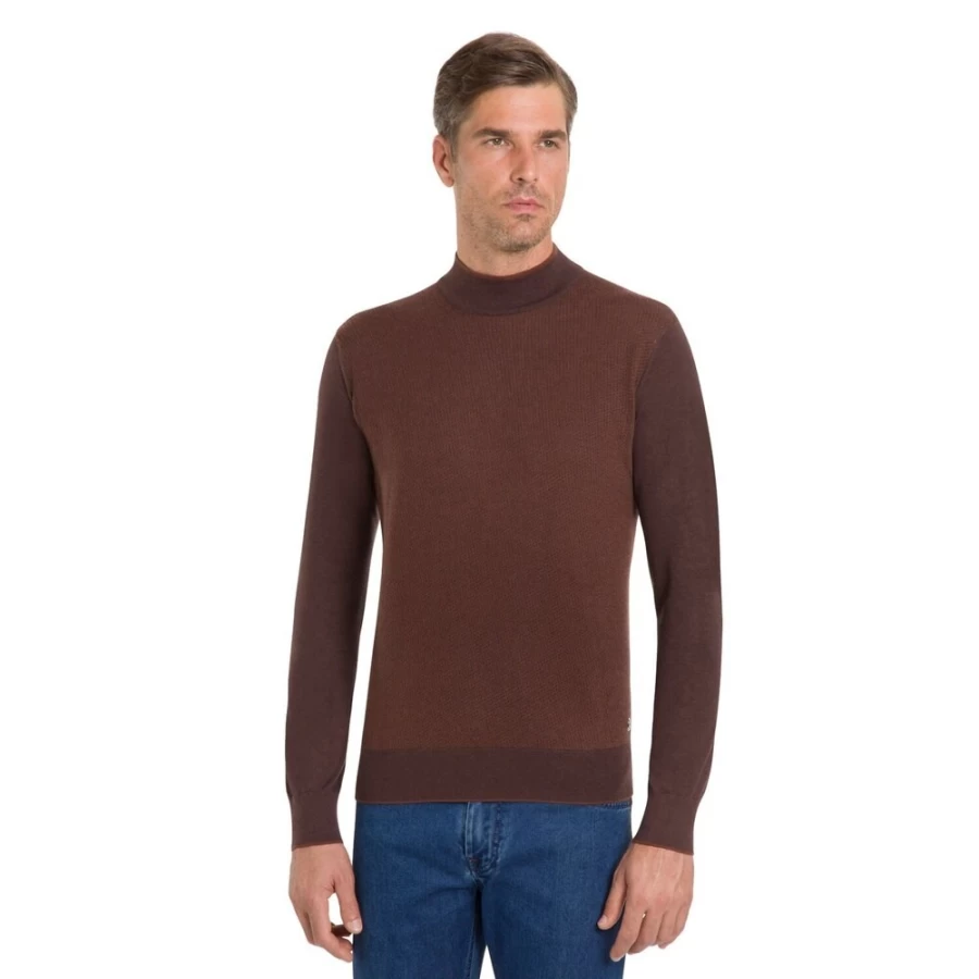 Stefano Ricci Men's Luxury Mockneck Sweater - Premium Knitwear for Sophisticated Style