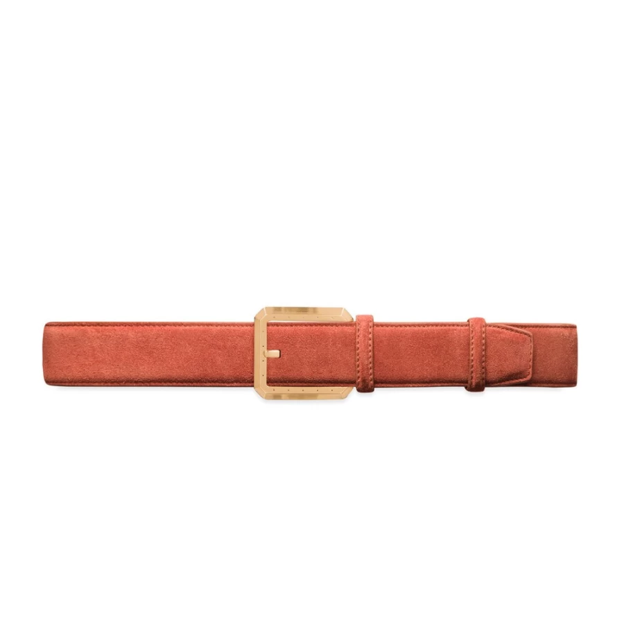 Stefano Ricci Luxury Suede Belt in Y001 Brown - Premium Men's Fashion Accessory