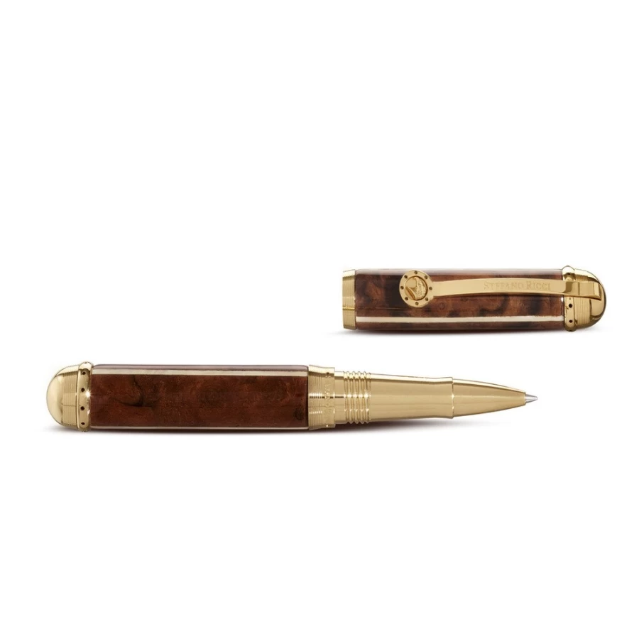 Stefano Ricci Luxury Ballpoint Pen with Premium Calfskin Leather Case
