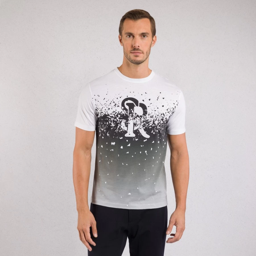 Stefano Ricci Men's Luxury Crewneck T-Shirt Premium Cotton Classic Fit